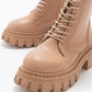 Zarela - Dark Beige Ankle Boot (Women)