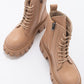 Zarela - Dark Beige Ankle Boot (Women)