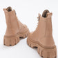 Zarela - Dark Beige Ankle Boot (Women)