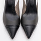 Moore - Black Transparent Open Back Pointed Toe Pump (Women)