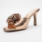 Shana Rose Floral Stiletto Heel Mule (Woman)