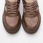 Ida - Brown Platform Sneakers (Women)