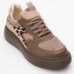 Ida - Brown Platform Sneakers (Women)