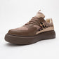 Ida - Brown Platform Sneakers (Women)
