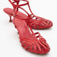 Felip - Red Strappy Low Heel Sandal (Women)