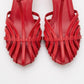 Felip - Red Strappy Low Heel Sandal (Women)