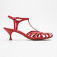 Felip - Red Strappy Low Heel Sandal (Women)