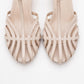 Felip - Off-White Strappy Low Heel Sandal (Women)