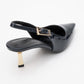 Arty - Navy Patent Buckled Pointed Toe Slingback Stiletto (Women)