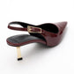 Arty - Burgundy Patent Pointed Toe Slingback Stiletto (Women)