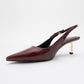 Arty - Burgundy Patent Pointed Toe Slingback Stiletto (Women)
