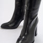 Decer - Black Heeled Boot (Women)