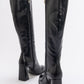 Decer - Black Heeled Boot (Women)