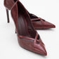 Ruby - Burgundy Patent Detail High Heel Shoe (Women)