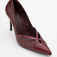 Ruby - Burgundy Patent Detail High Heel Shoe (Women)