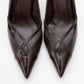 Ruby - Brown Patent Detail High Heel Shoe (Women)