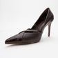 Ruby - Brown Patent Detail High Heel Shoe (Women)