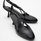 Agves - Black Heeled Sandal (Women)