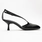 Agves - Black Heeled Sandal (Women)
