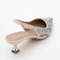 Ushes - Beige Short Heel Dress Shoe (Women)
