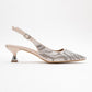 Ushes - Beige Short Heel Dress Shoe (Women)