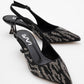 Ushes - Black Short Heel Dress Shoe (Women)