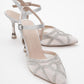 Volby - Silver Embellished Evening Shoe (Women)