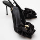 Noria - Black Floral Slim Heel Pump (Women)