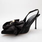 Noria - Black Floral Slim Heel Pump (Women)