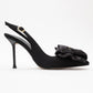Noria - Black Floral Slim Heel Pump (Women)