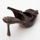 Spera - Brown Patterned Buckle Slingback Stiletto (Women)