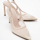 Venas - Beige Mesh High Heel Shoe (Women)