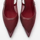 Venas - Burgundy Mesh High Heel Shoe (Women)
