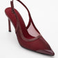 Venas - Burgundy Mesh High Heel Shoe (Women)