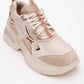 Marron - Beige Patterned Sneaker (Women)