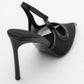 Venas - Black Mesh Slingback Stiletto (Women)