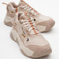 Melina - Beige Patterned Sneaker (Women)
