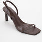 Melby - Brown Heeled Sandal (Women)