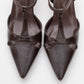 Abelia - Brown Stiletto Heel Shoe (Women)