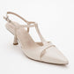 Abelia - Off-White Stiletto Heel Shoe (Women)