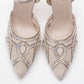 Volby - Beige Embellished Evening Shoe (Women)