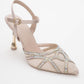 Volby - Beige Embellished Evening Shoe (Women)
