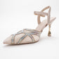 Volby - Beige Embellished Evening Shoe (Women)