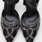 Volby - Black Embellished Evening Shoe (Women)