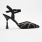 Volby - Black Embellished Evening Shoe (Women)