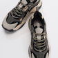 Loretta - Black Gray Platform Sneakers
