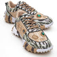 Vero - Beige Patterned Jeweled Sneaker (Women)