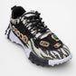 Vero - Black Patterned Jeweled Sneaker (Women)
