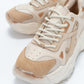 Loretta - Beige Platform Sneakers