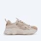 Loretta - Beige Platform Sneakers